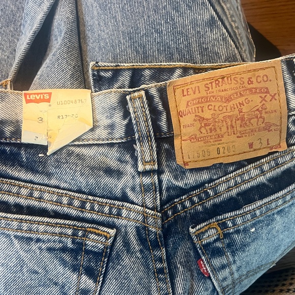 505 Levi’s Jeans Junior/Women’s Size 3 NWT - Acid Wash Vintage - Picture 2 of 11